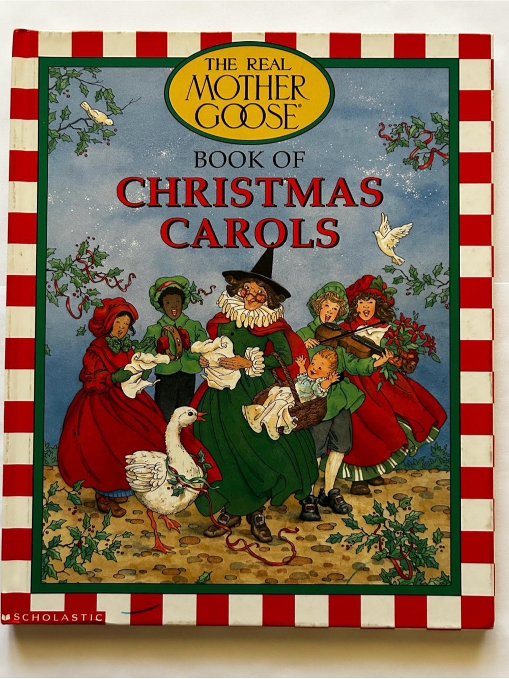 The Real Mother Goose Book of Christmas Carols (1994) • Vintage Illustrated HC